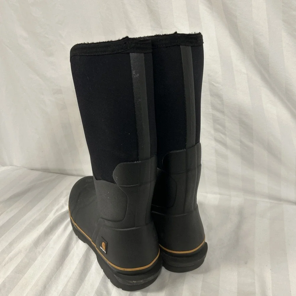 Carhartt CMV1451Rubber Work Boots Mens Size 14 Black Waterproof EH